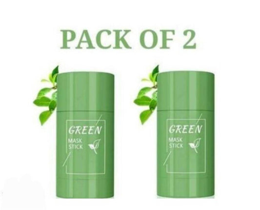 2 green mask stick