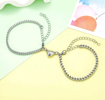 (𝐁𝐮𝐲 𝟏 𝐆𝐞𝐭 𝟏 𝐅𝐫𝐞𝐞) Magnetic Couple Bracelet Set • Matching Bracelet • His and Hers Love Bracelet